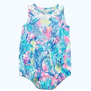 Lilly Pulitzer baby girl onesie bubble 3-6 months